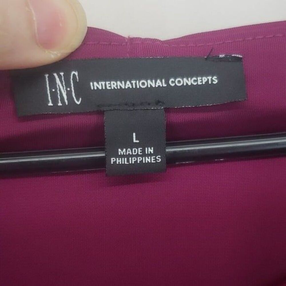 INC INTERNATIONAL CONCEPTS  Midi Skirt Autumn Berry L (AR) - Picture 7 of 9